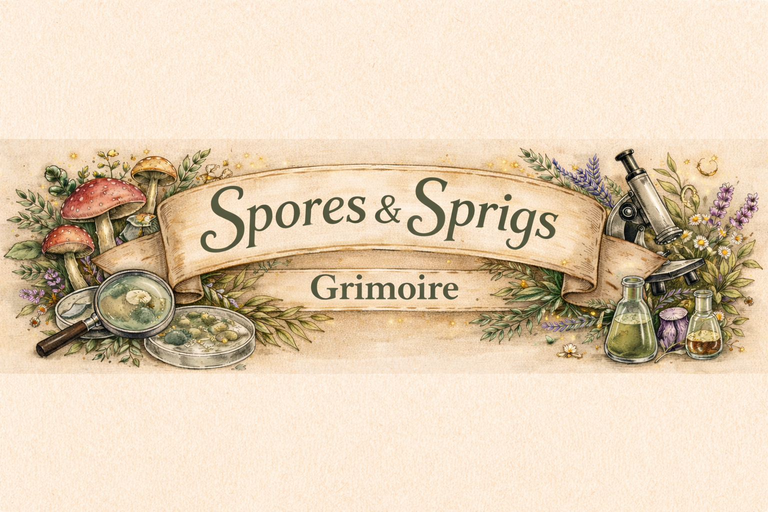 Spores & Sprigs banner